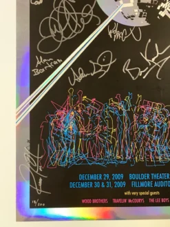 Colorado Yonder Mountain String Band - 2009 Art-i-fact Poster, CO FOIL Fillmore