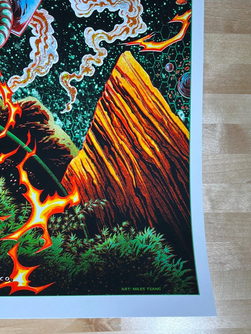 311 - 1996 Miles Tsang Poster Red Rocks Morrison, CO GREEN