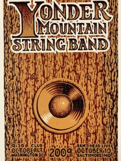 Yonder Mountain String Band - 2009 Timothy Ripley Poster Washington, DC Gig Posters