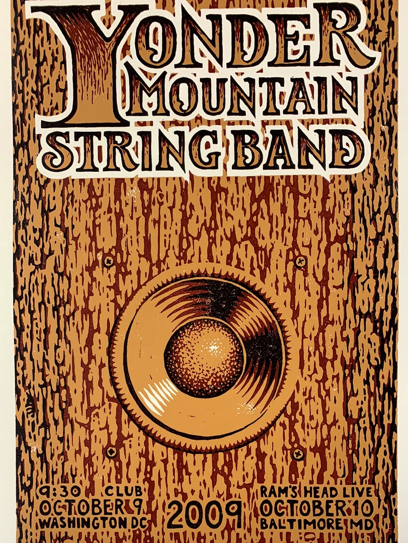 Yonder Mountain String Band - 2009 Timothy Ripley Poster Washington, DC Gig Posters