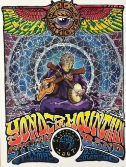 Colorado Yonder Mountain String Band - 2007 Robert Marx Poster The Fillmore Denver, CO 12/30