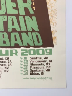 Yonder Mountain String Band - 2009 Cricket Press Poster Spring Tour Gig Posters