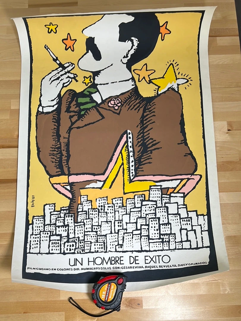 Eduardo Munoz Bachs Movie/TV Posters Un Hombre De Exito - 1987 Cuban Movie Poster Original Vintage