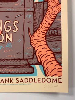 Kings Of Leon - 2017 Dan Grissom Poster Calgary, AB Scotiabank Gig Posters