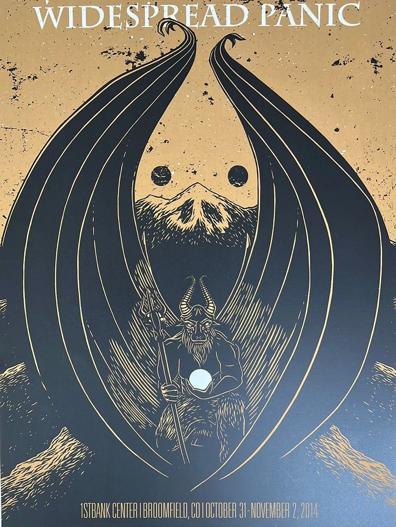 Colorado Widespread Panic - 2014 John Vogl Poster Broomfield, CO N2