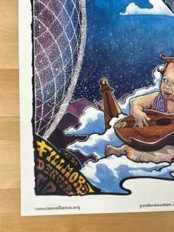 Colorado Yonder Mountain String Band - 2007 Robert Marx Poster The Fillmore Denver, CO 12/31