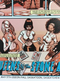 Queens Of The Stone Age - 2008 Justin Hampton Poster Saskatoon, CAN Odeon Events