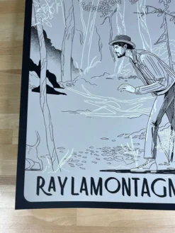 Gig Posters Ray Lamontagne - 2019 Yin Shian Ng Poster Philadelphia, PA