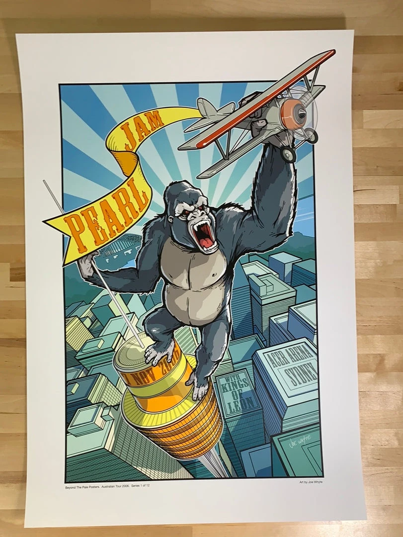 Pearl Jam - 2006 Joe Whyte Poster Sydney, Australia Acer Arena