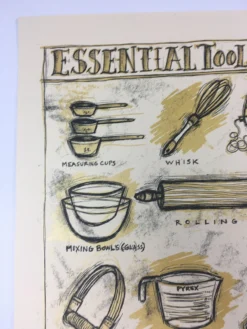 Essential Tools In Baking - 2012 Dan Grzeca Poster Art Print Art Prints
