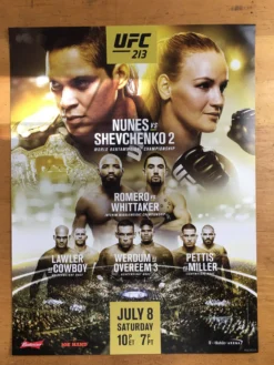 Sold Out Posters UFC 213 Poster - Nunes Vs Shevchenko 2