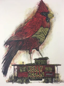 Kelly Hogan W/ Mark Eitzel - 2013 Dan Grzeca Poster Chicago, IL Old Town School