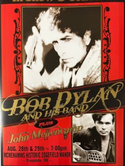 Gig Posters Bob Dylan - 2010 Geoff Gans Poster Troutdale, OR John Mellencamp