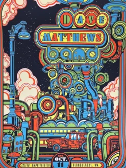 Dave Matthews Band - 2021 Jesse Philips Poster Albuquerque, NM