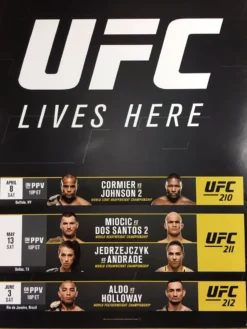 Sold Out Posters UFC Lives Here Poster 210, 211, 212
