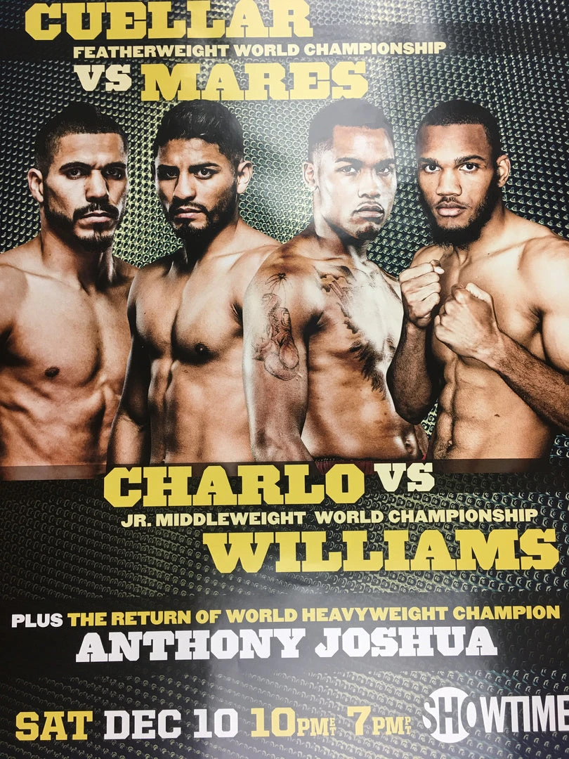 Sold Out Posters Boxing - Cuellar Vs Mares, Charlo Vs Williams, Anthony Joshua Poster Three World