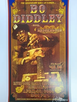 Bo Diddley - 2006 Bob Masse Signed Poster Richmond, BC