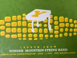 Gig Posters Yonder Mountain String Band - 2007 Dan Stiles Poster Des Moines, IA Simon Estes
