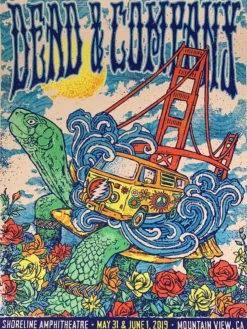Gregg Gordon Gig Posters Dead & Company - 2019 Gigart Poster Mountain View, CA