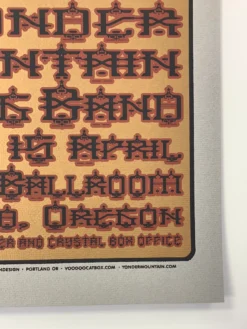 Gig Posters Yonder Mountain String Band - 2007 Gary Houston Poster Portland, OR Crystal Ballroom