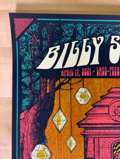 Billy Strings - 2021 Status Serigraph Poster Mobile, AL 4/11 Gig Posters