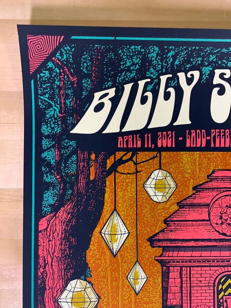 Billy Strings - 2021 Status Serigraph Poster Mobile, AL 4/11 Gig Posters