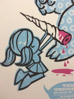 Unicorns - 2004 Methane Studios Poster Atlanta, GA Echo Lounge Gig Posters