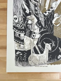 Deer Tick - 2013 Moon Light Speed Press Poster Denver, CO Colorado