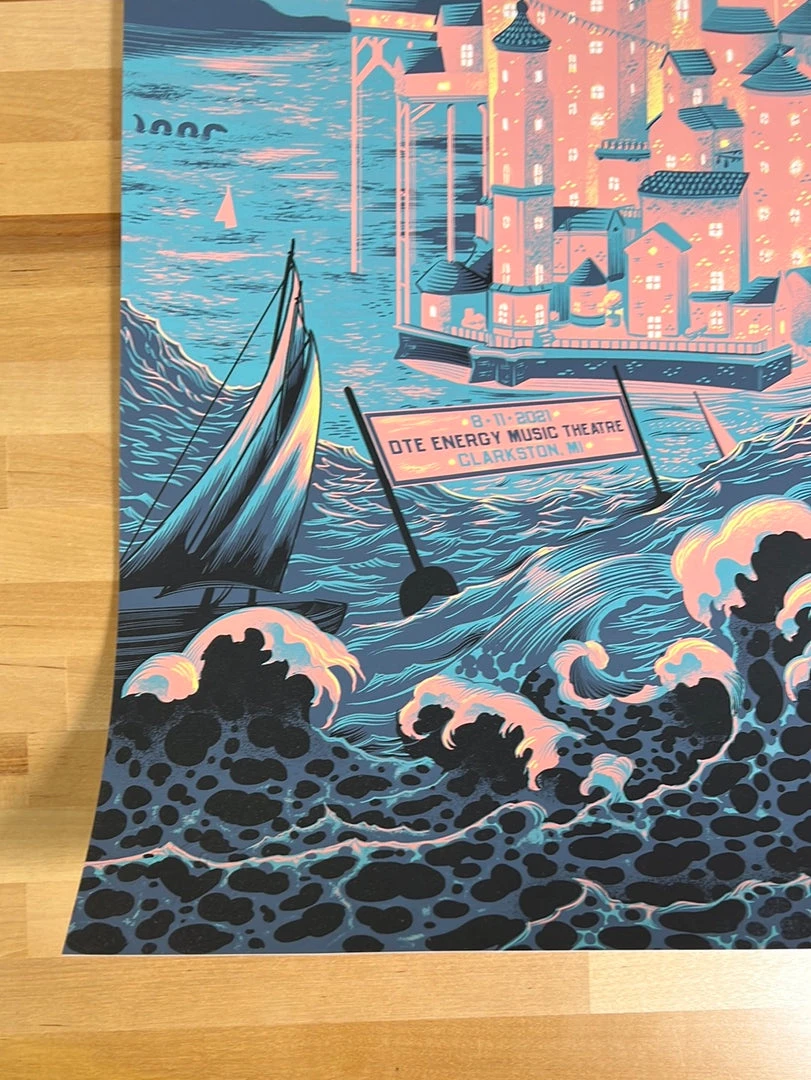 Gig Posters Dave Matthews Band - 2021 Paul Kreizenbeck Poster Clarkston, MI