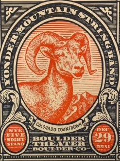 Yonder Mountain String Band - 2011 Johnny Sampson Poster Boulder, CO N3