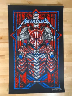 Metallica - 2018 Brad Klausen Poster Herning, DEN Jyske Bank Boxen