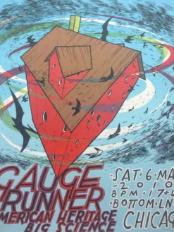 The Gauge - 2010 Jay Ryan Poster Chicago, IL Bottom Lounge