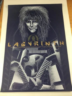 Gig Posters Labyrinth - 2008 Todd Slater Poster Austin, TX Alamo South Lamar