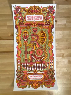 Dave Matthews Band - 2022 Bene Rohlmann Poster Cancun N3