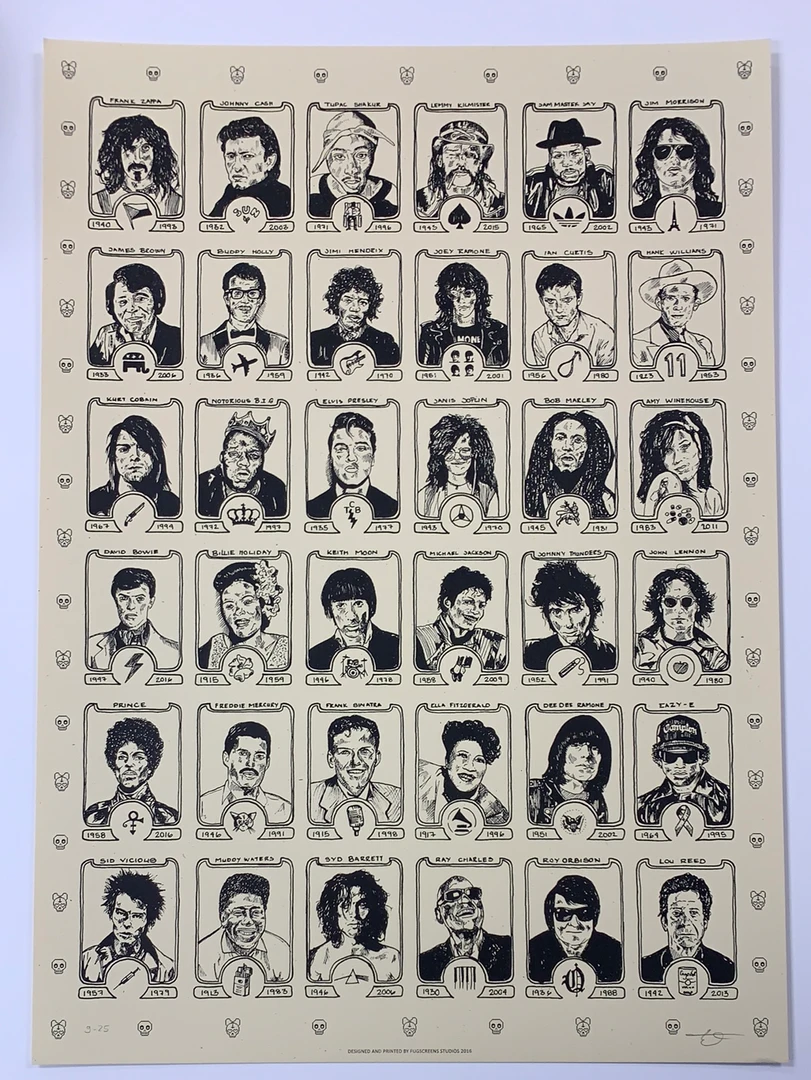 Dead Rock Stars - Fugscreens Studios Poster Art Print