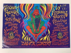 FD/ID 09 Zachary Richard - 1996 Mark Henson Poster Maritime Hall San Fran 1st Gig Posters