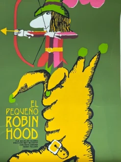 Eduardo Munoz Bachs El Pequeno Robin Hood - 1975 Cuban Movie Poster Original Vintage