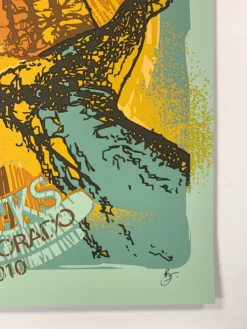 Sold Out Posters Colorado Yonder Mountain String Band - 2010 Poster Red Rocks Morrison, CO