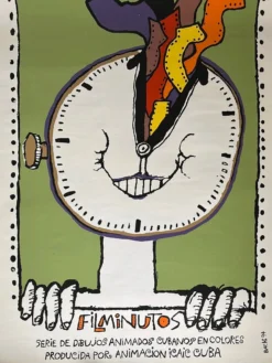 Eduardo Munoz Bachs Movie/TV Posters Filminutos - 1994 Cuban Movie Poster Original Vintage