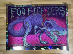 Foil Posters Foo Fighters - 2020 Jim Mazza Poster Los Angeles, CA FOIL