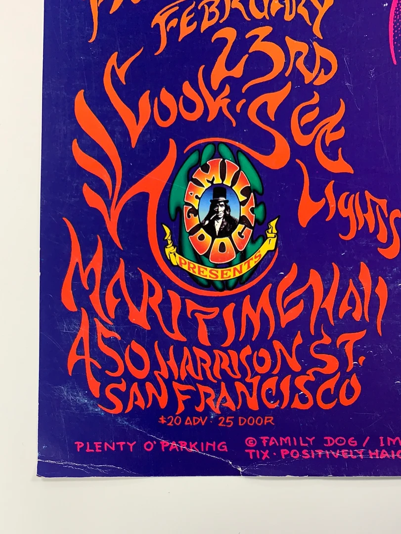 FD/ID 09 Zachary Richard - 1996 Mark Henson Poster Maritime Hall San Fran 1st Gig Posters