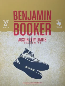 Benjamin Booker - 2017 Powerslide Design Poster Austin City Limits, TX