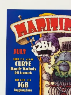 Dave Huckins MHP 48 July - 1998 Poster Maritime Hall San Fran 1st Gig Posters