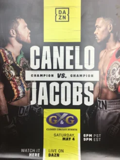 Sold Out Posters Boxing - 2019 Poster Canelo Vs Jacobs