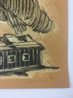 Art Prints Reconstructed Barn Owl - 2013 Dan Grzeca Poster Art Print Burnt Orange