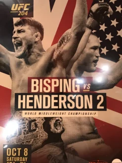 Sold Out Posters UFC 204 Poster Bisping Vs. Henderson 2, Manchester Arena PPV