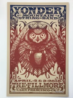 Yonder Mountain String Band - 2010 Michael Everett 1st Poster San Francisco, CA