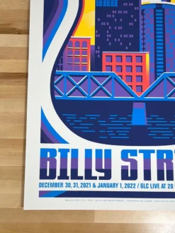 Billy Strings - 2021 2022 Mike Tallman Poster Grand Rapids, MI NYE AP Gig Posters