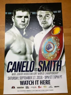 Sold Out Posters Canelo Vs. Smith - Poster Print Boxing
