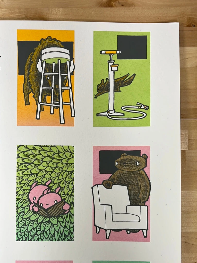 Inktober Uncut Postcard Set #1 - 2021 Jay Ryan Poster Art Print